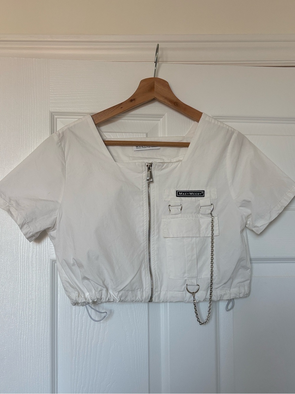 Macy McCoy cropped zip-top - size S